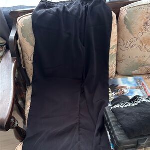 Sleek Black Slim Fit Dress Pants